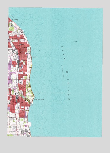South Milwaukee, WI USGS Topographic Map
