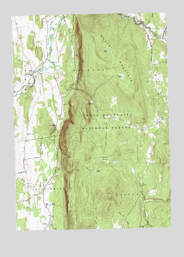 South Mountain, VT USGS Topographic Map