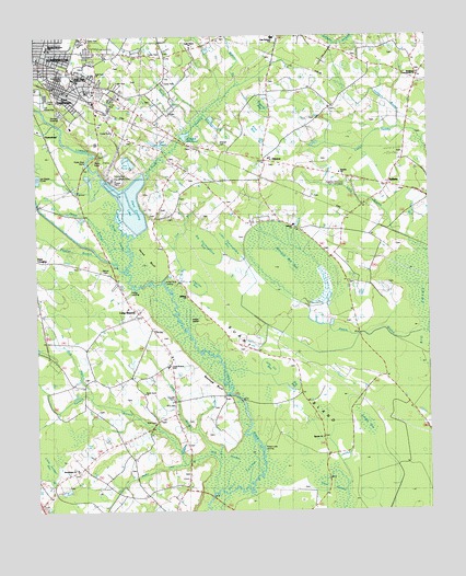 Southeast Lumberton, NC USGS Topographic Map