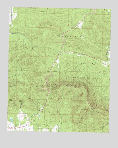 Blackjack Ridge, OK USGS Topographic Map