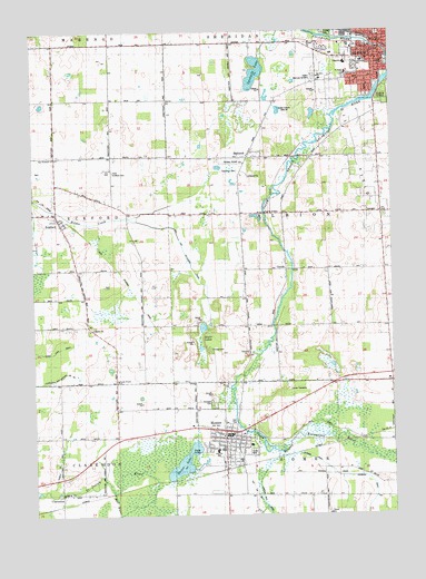 Southwest Albion, MI USGS Topographic Map