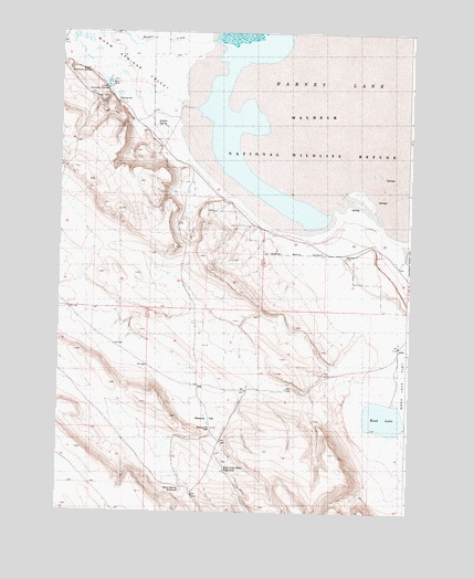 Southwest Harney Lake, OR USGS Topographic Map