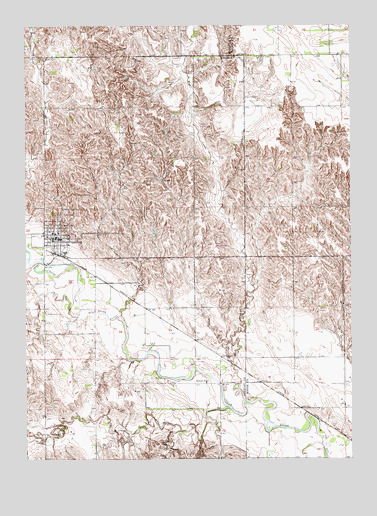 Spalding, NE USGS Topographic Map