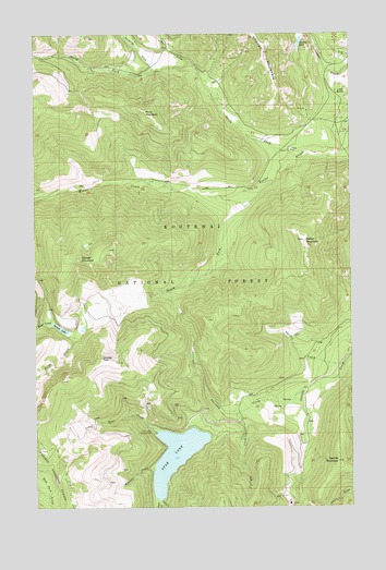 Spar Lake, MT USGS Topographic Map