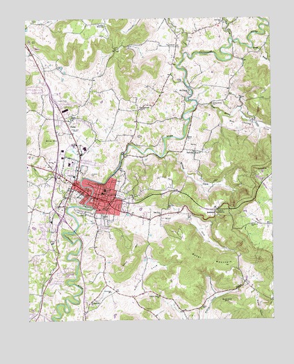 Sparta, TN USGS Topographic Map
