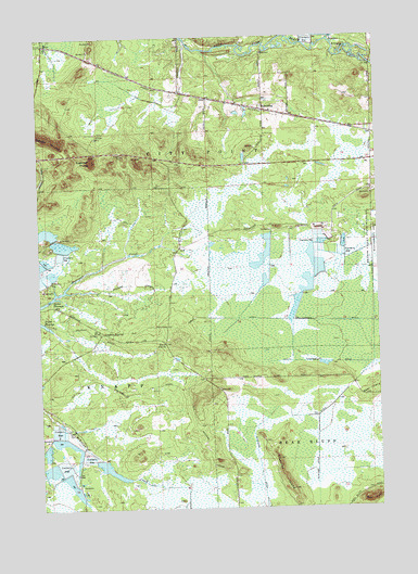 Spaulding, WI USGS Topographic Map