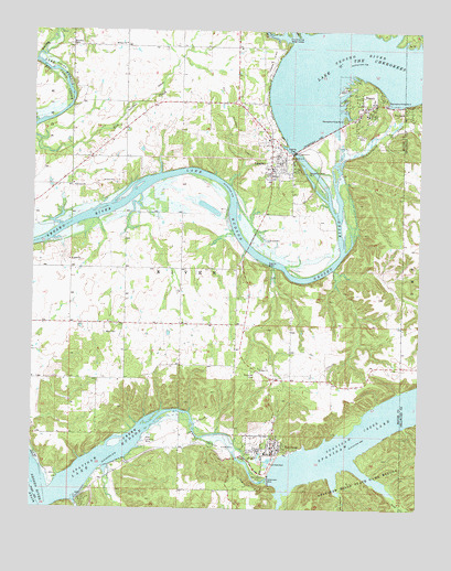 Spavinaw, OK USGS Topographic Map