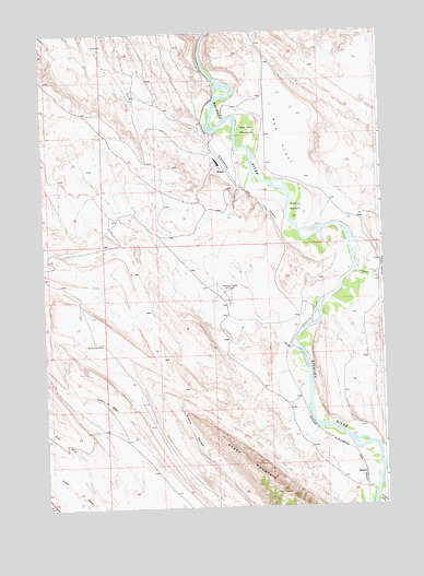 Spence, WY USGS Topographic Map