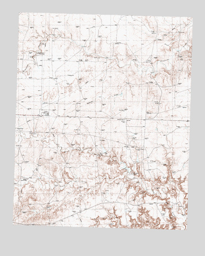 Spencer Draw, TX USGS Topographic Map