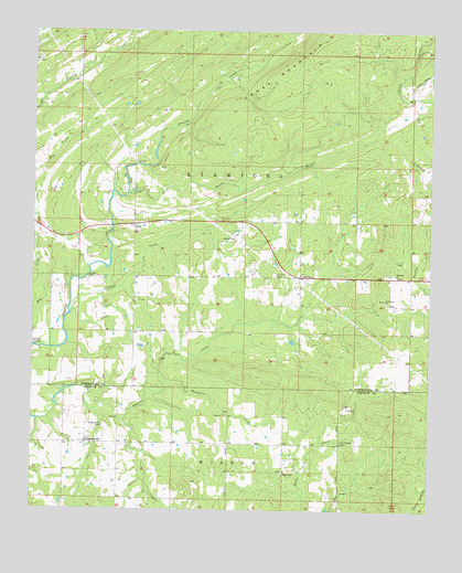 Spencerville, OK USGS Topographic Map