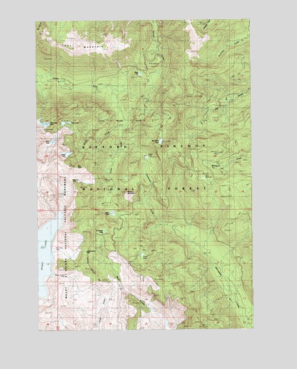 Spirit Lake East, WA USGS Topographic Map