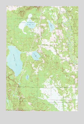 Split Hand Lake, MN USGS Topographic Map