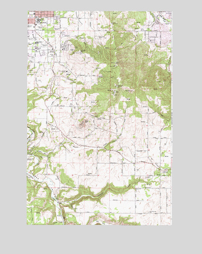 Spokane SE, WA USGS Topographic Map