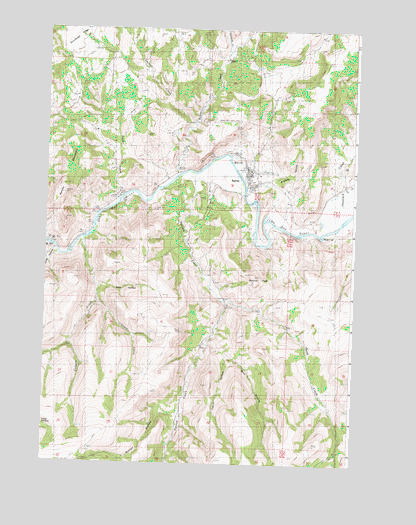 Spray, OR USGS Topographic Map