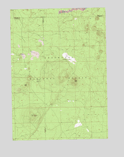 Spring Butte, OR USGS Topographic Map