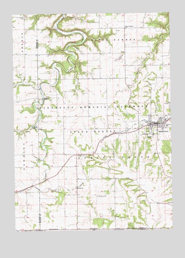 Spring Grove, MN USGS Topographic Map