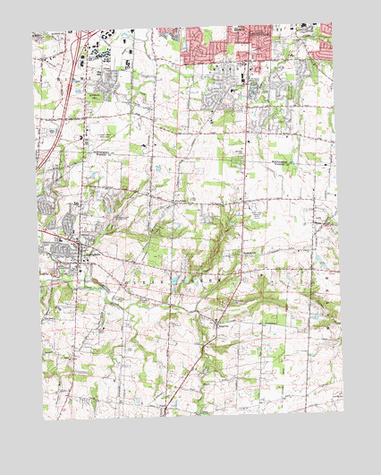 Springboro, OH USGS Topographic Map