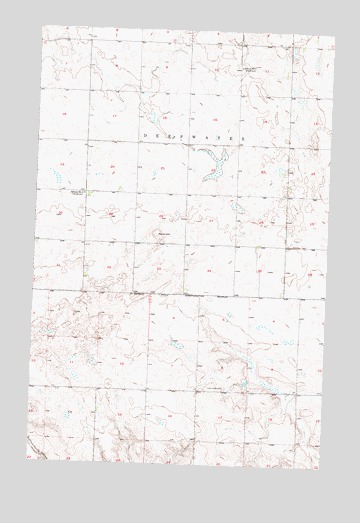 Blackwater Lake NW, ND USGS Topographic Map