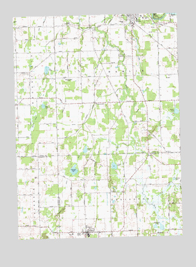 Springport, MI USGS Topographic Map