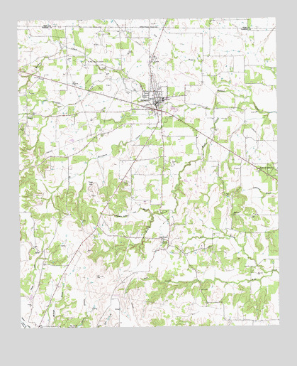 Springtown, TX USGS Topographic Map