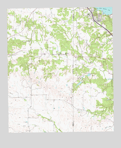 Springtown SE, TX USGS Topographic Map