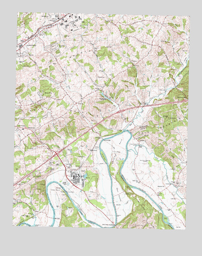 Springvale, TN USGS Topographic Map
