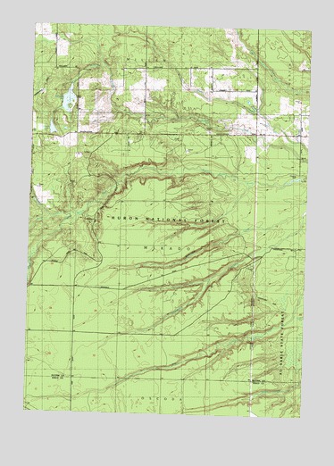 Sprinkler Lake, MI USGS Topographic Map