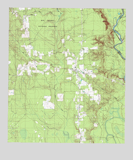 Spurger, TX USGS Topographic Map