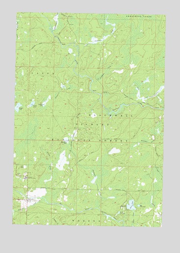 Blackwell, WI USGS Topographic Map