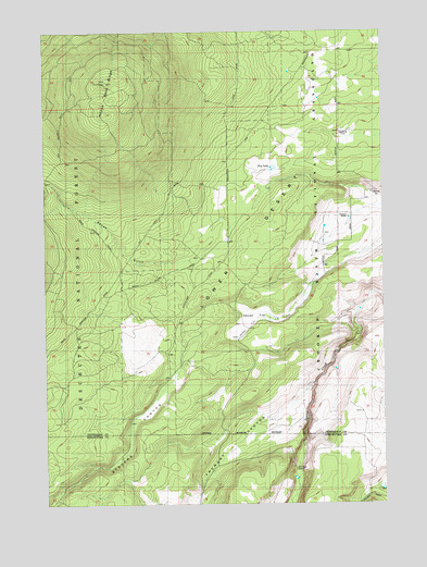 Squaw Back Ridge, OR USGS Topographic Map