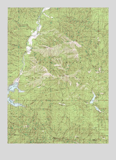 Squaw Lakes, OR USGS Topographic Map