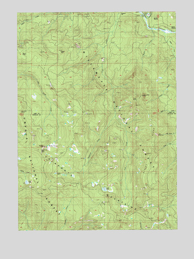 Staley Ridge, OR USGS Topographic Map