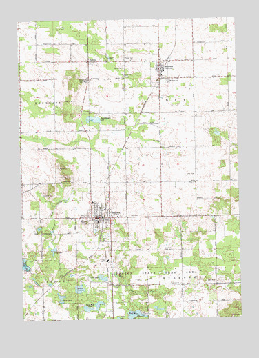 Stanton, MI USGS Topographic Map