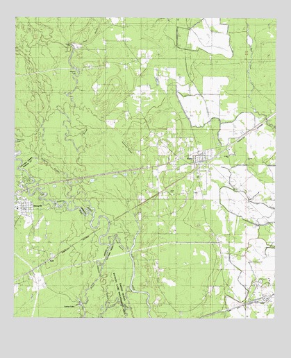 Starks, LA USGS Topographic Map