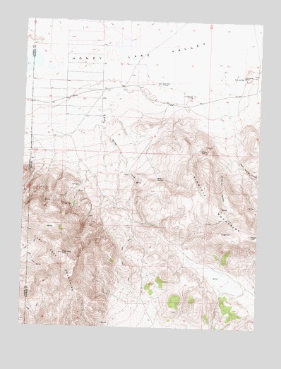 State Line Peak, NV USGS Topographic Map