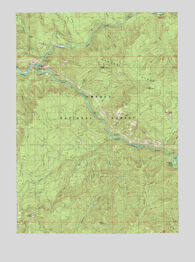 Steamboat, OR USGS Topographic Map