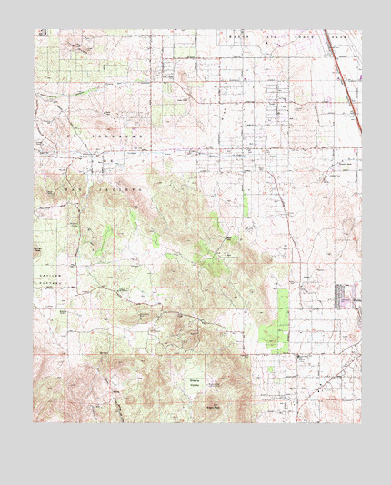 Steele Peak, CA USGS Topographic Map