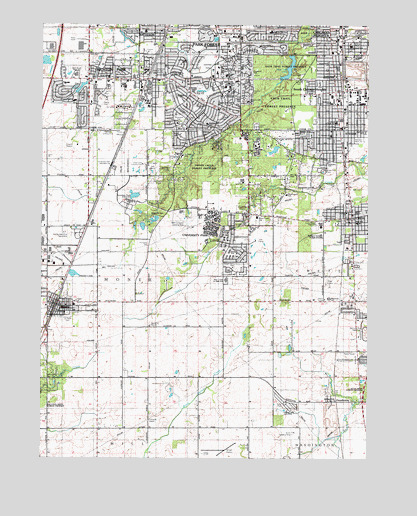 Steger, IL USGS Topographic Map
