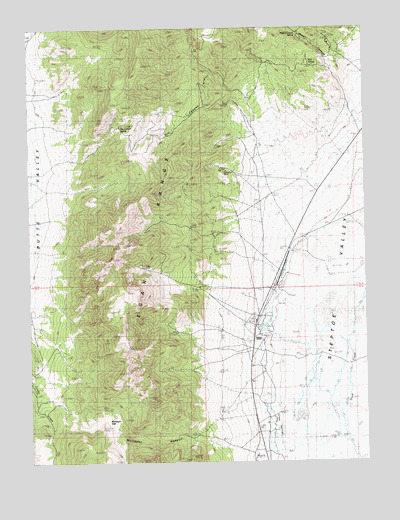 Steptoe Ranch, NV USGS Topographic Map
