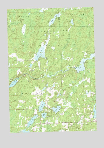 Blaisdell Lake, WI USGS Topographic Map
