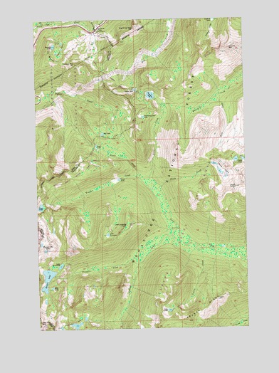 Stevens Pass, WA USGS Topographic Map