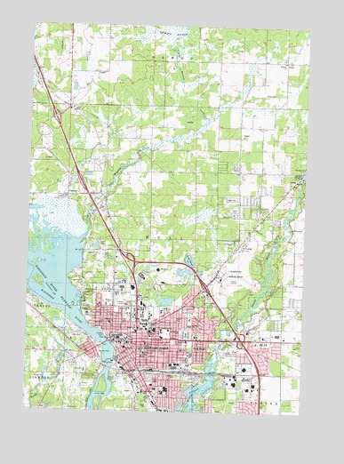 Stevens Point, WI USGS Topographic Map