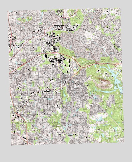 Stone Mountain, GA USGS Topographic Map