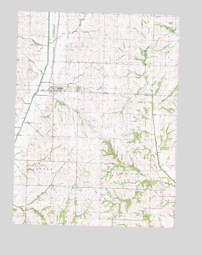 Blanchard, IA USGS Topographic Map