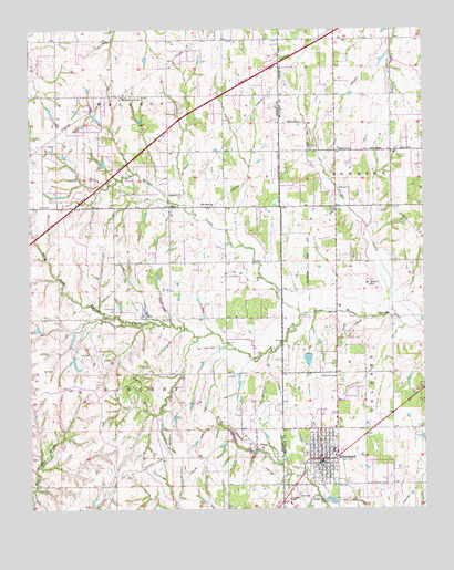 Blanchard, OK USGS Topographic Map