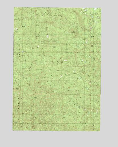 Stott Mountain, OR USGS Topographic Map