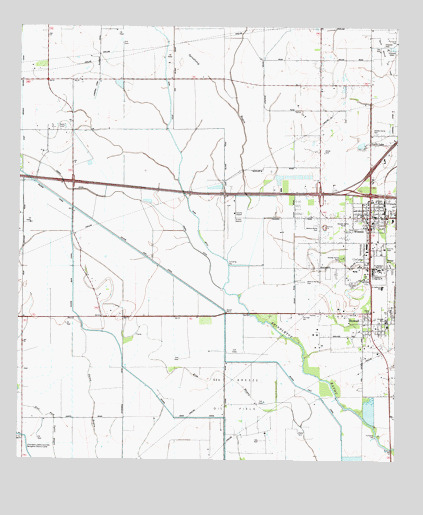 Stowell, TX USGS Topographic Map