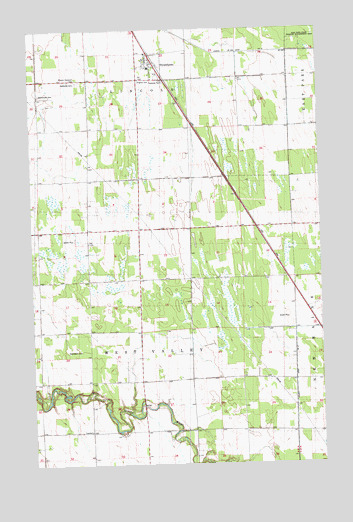 Strandquist, MN USGS Topographic Map