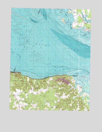 Stratford Hall, VA USGS Topographic Map