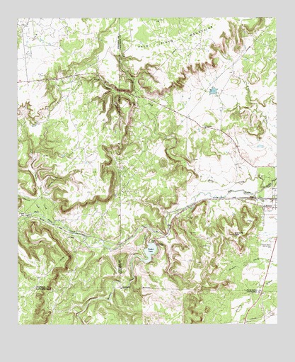 Strawn West, TX USGS Topographic Map